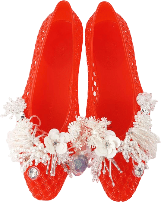 Glam Embellished Jelly Shoes