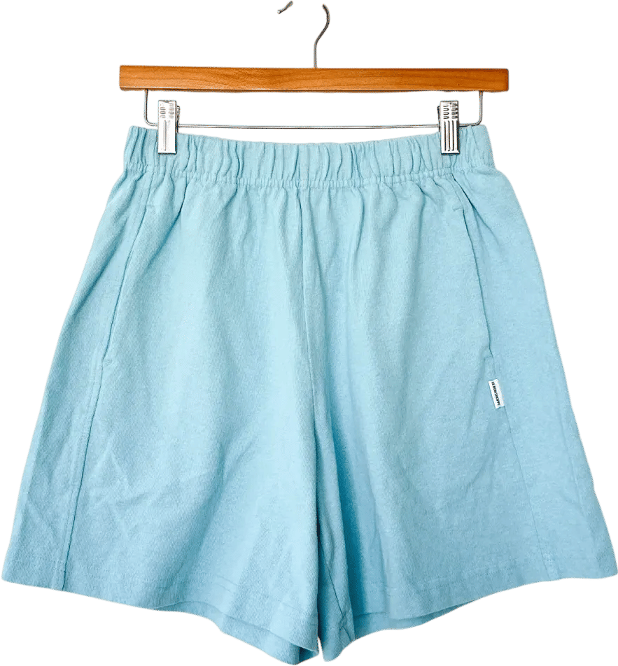 Le Bon Shoppe Flared Basketball Shorts in Sky Blue