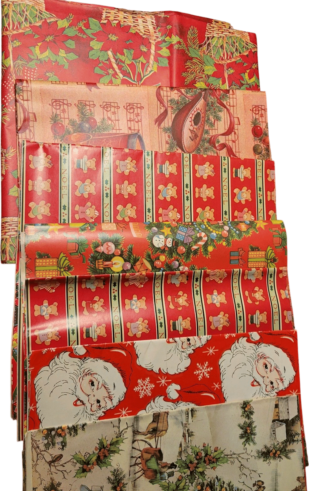 Secondhand Vintage Christmas Wrapping Paper