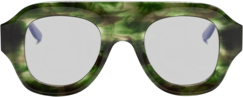 Aya Tortoise Green Sunglasses