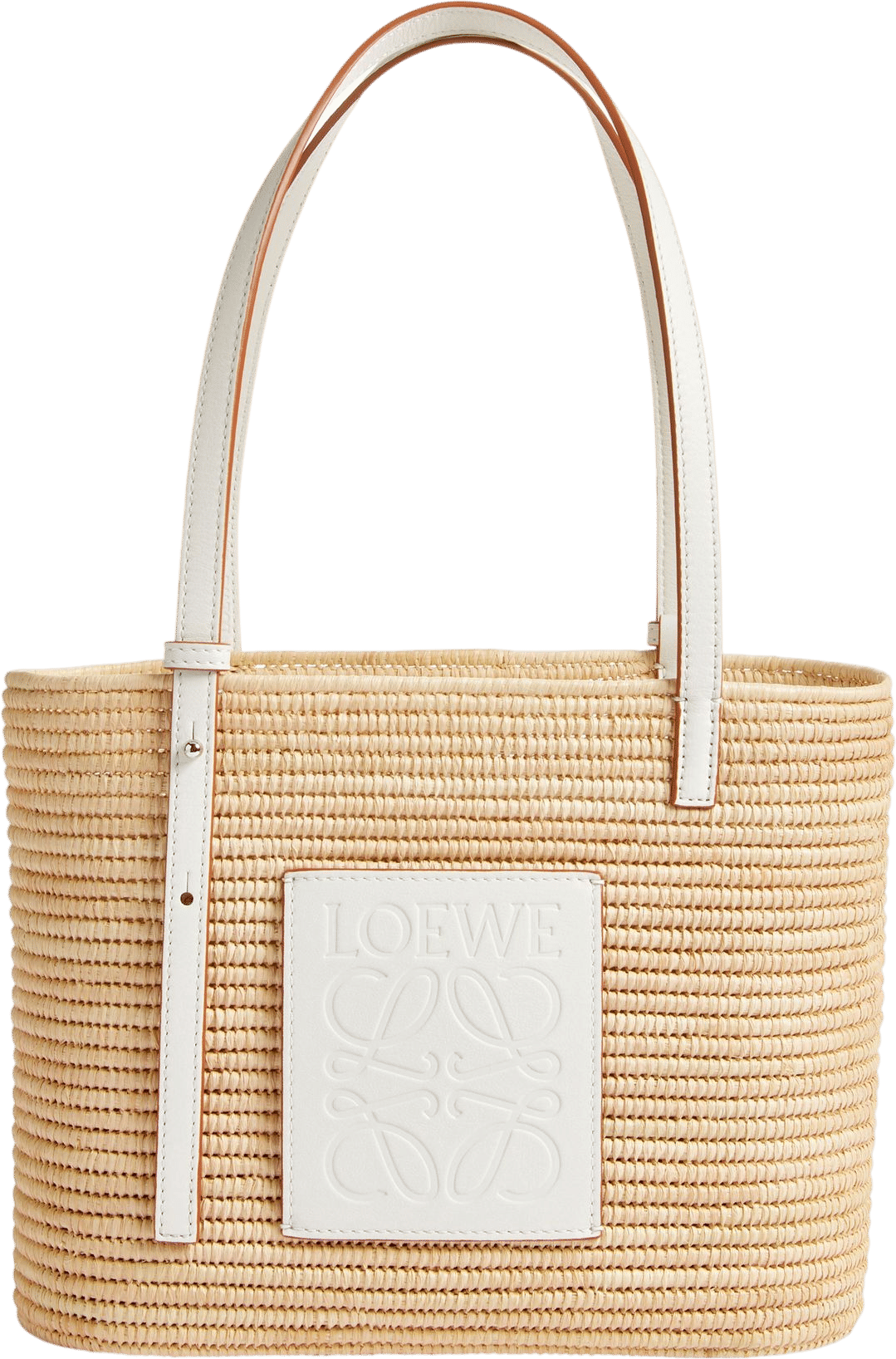 Loewe x Paula's Ibiza Small Square Raffia Basket Bag
