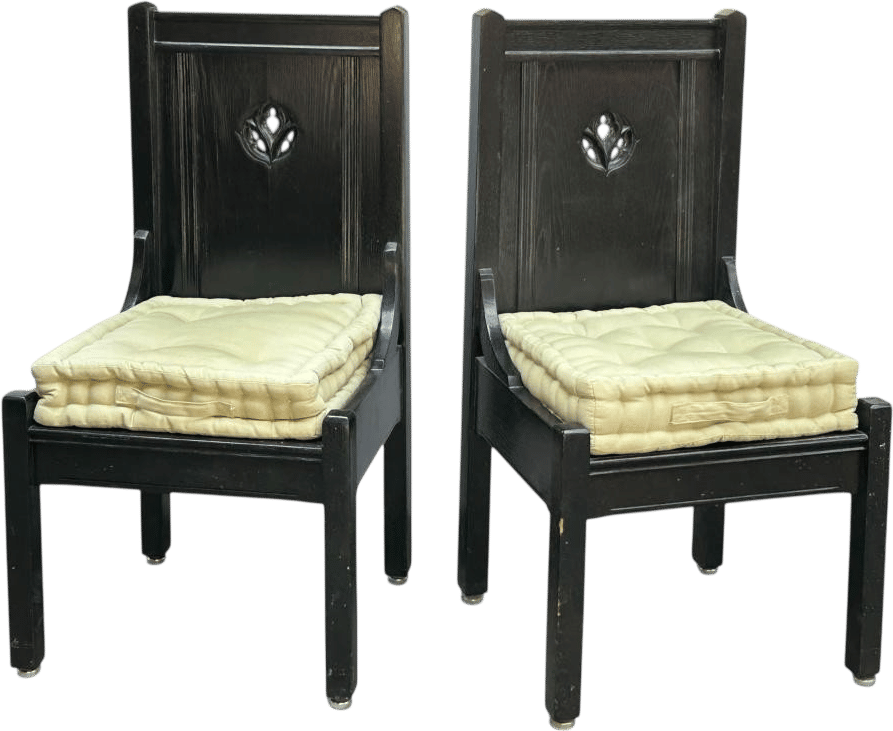 Ebonized Arts & Crafts Side Chairs