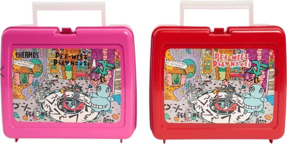 Paul Reubens 1987 Pee-wee's Playhouse Thermos Lunchboxes