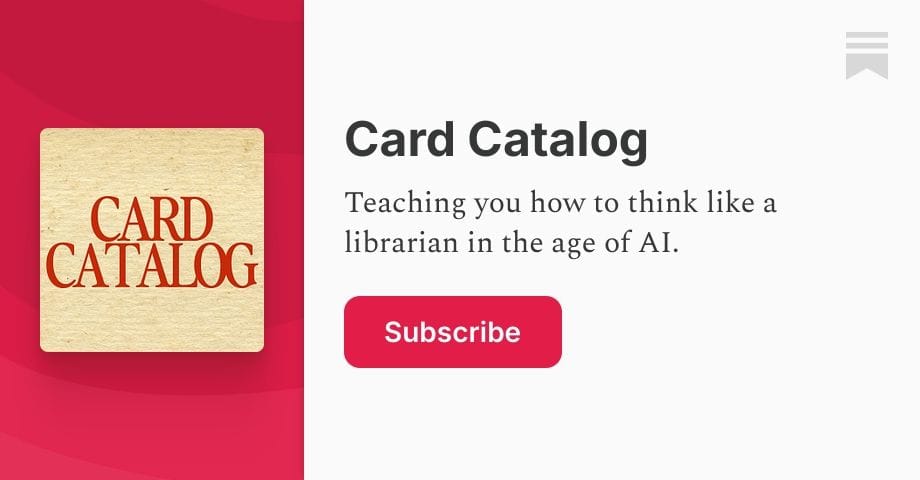 Card Catalog (Hana Lee Goldin)