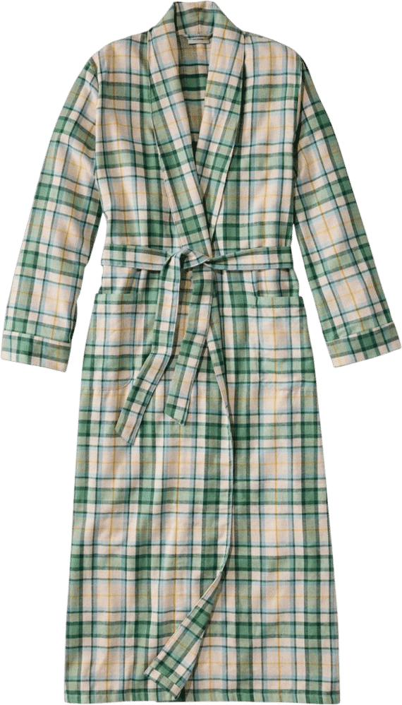 L.L.Bean Women's Scotch Plaid Flannel Robe