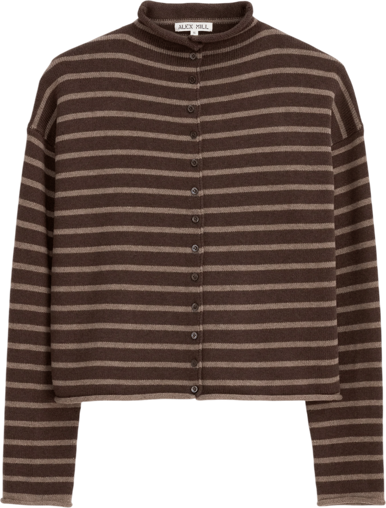 alex mill striped taylor cardigan