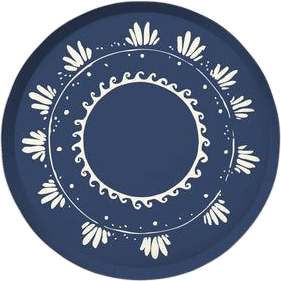 Soleil Dinner Plate Set - Denim
