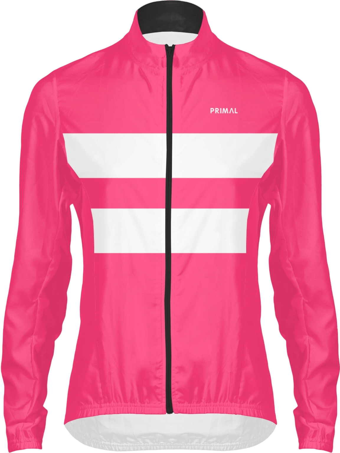 Hi-Viz Pink Stripe Women's Wind Jacket