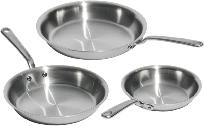 Stainless Clad Frying Pan Set