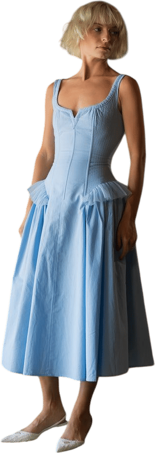 Alli Marye The Ella Dress in Sky Blue