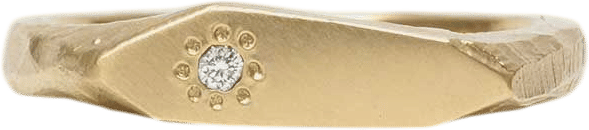 Gemmy Mountain Signet Ring