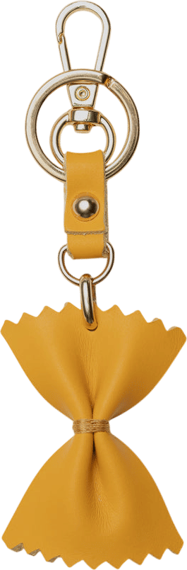 Leather Farfalle Keychain