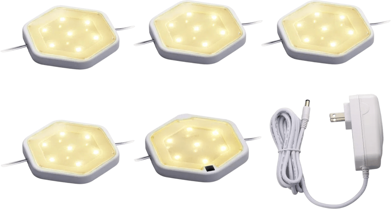 plug-in under-cabinet lighting