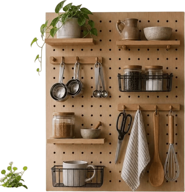 peg boards for your kitchen