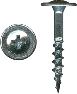 100 Pack of Rok Hardware #8 x 1-1/4" Coarse Deep Thread Truss Head Drawer Front Adjustment Phillips Screws