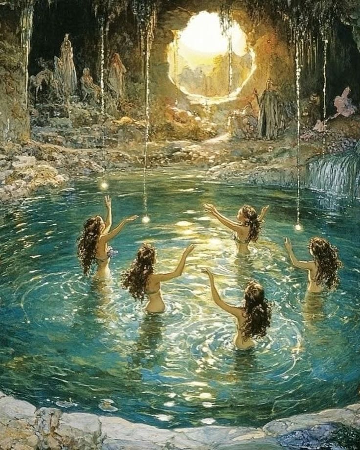 Playing mermaids