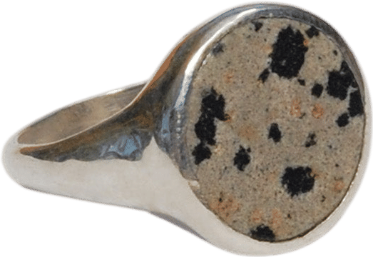 Tiro Tiro Lacuna Ring in Dalmatian Jasper