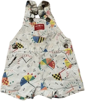 OshKosh B’gosh clock themed romper (6-9M)