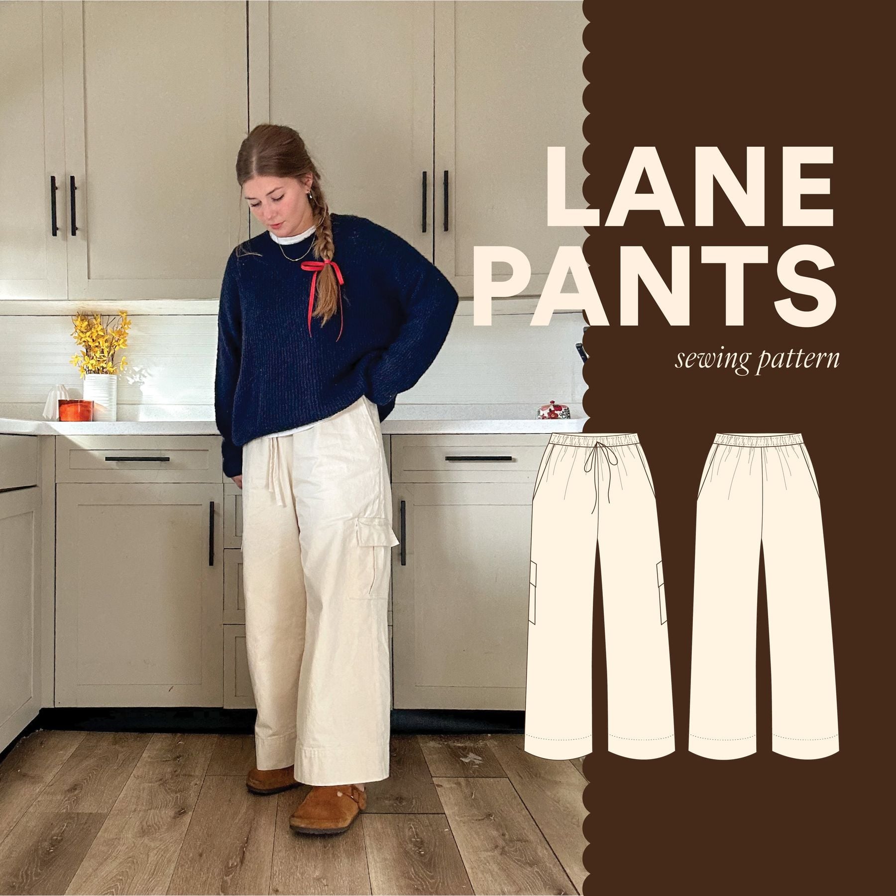 Lane Pants - fun (but wide-ish) elastic pants