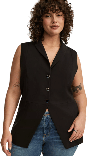 Peplum Tailored Vest