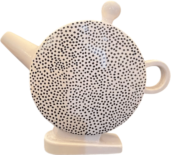 1980's Postmodern Memphis Collection by Dasch Japan Porcelain Rare Teapot