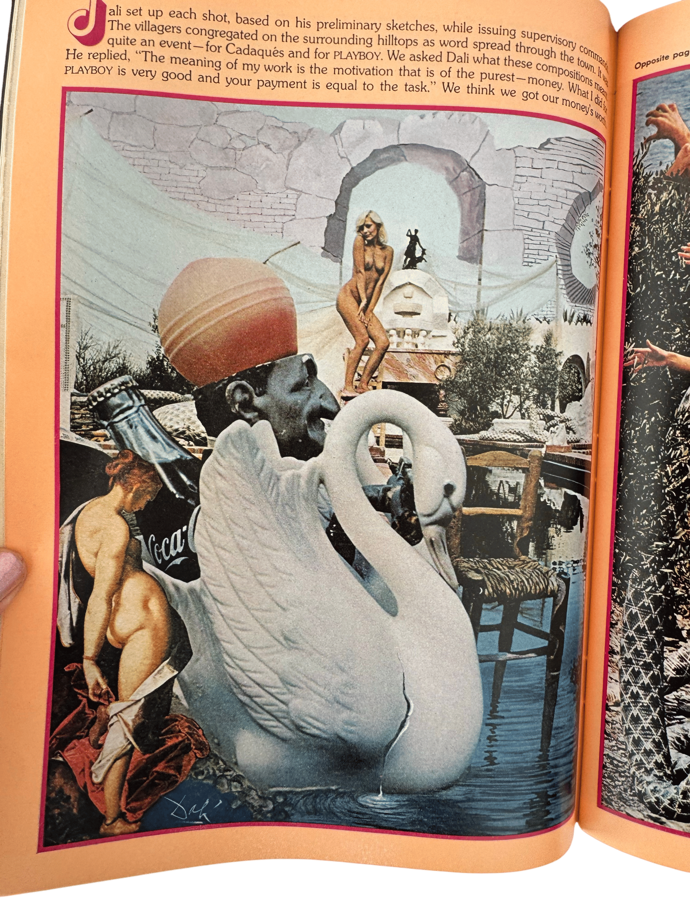 Dali's shoot for Playboy, Feb 1973