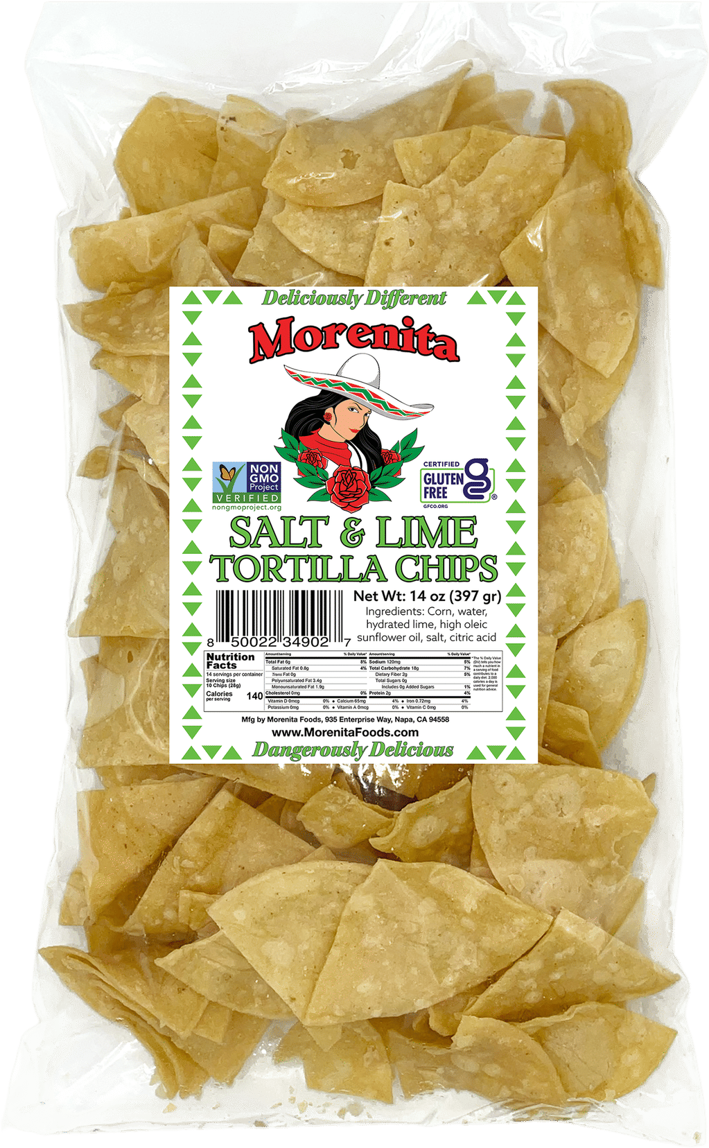 Morenita Salt and Lime Tortilla Chips