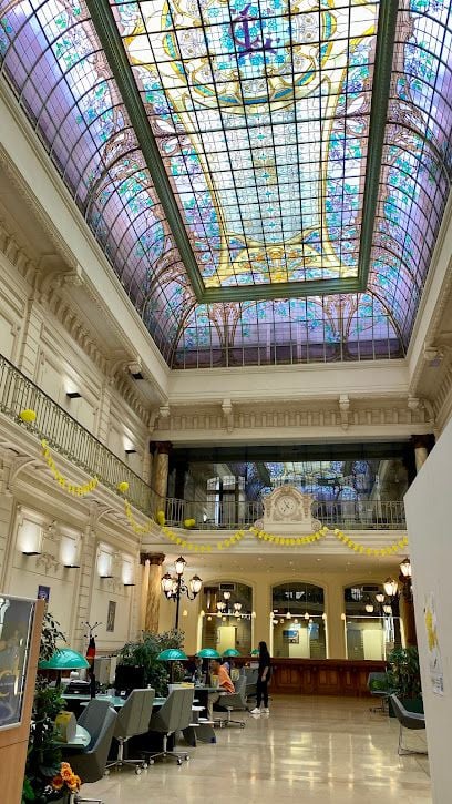 The historic Credit Lyonnaise bank on rue Saint-Georges