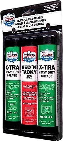 Lucas Oil 10315 Multi-Purpose Grease Combo Pack - 1 Red N Tacky 3 Ounce, 2 X-Tra HD 3 Ounce