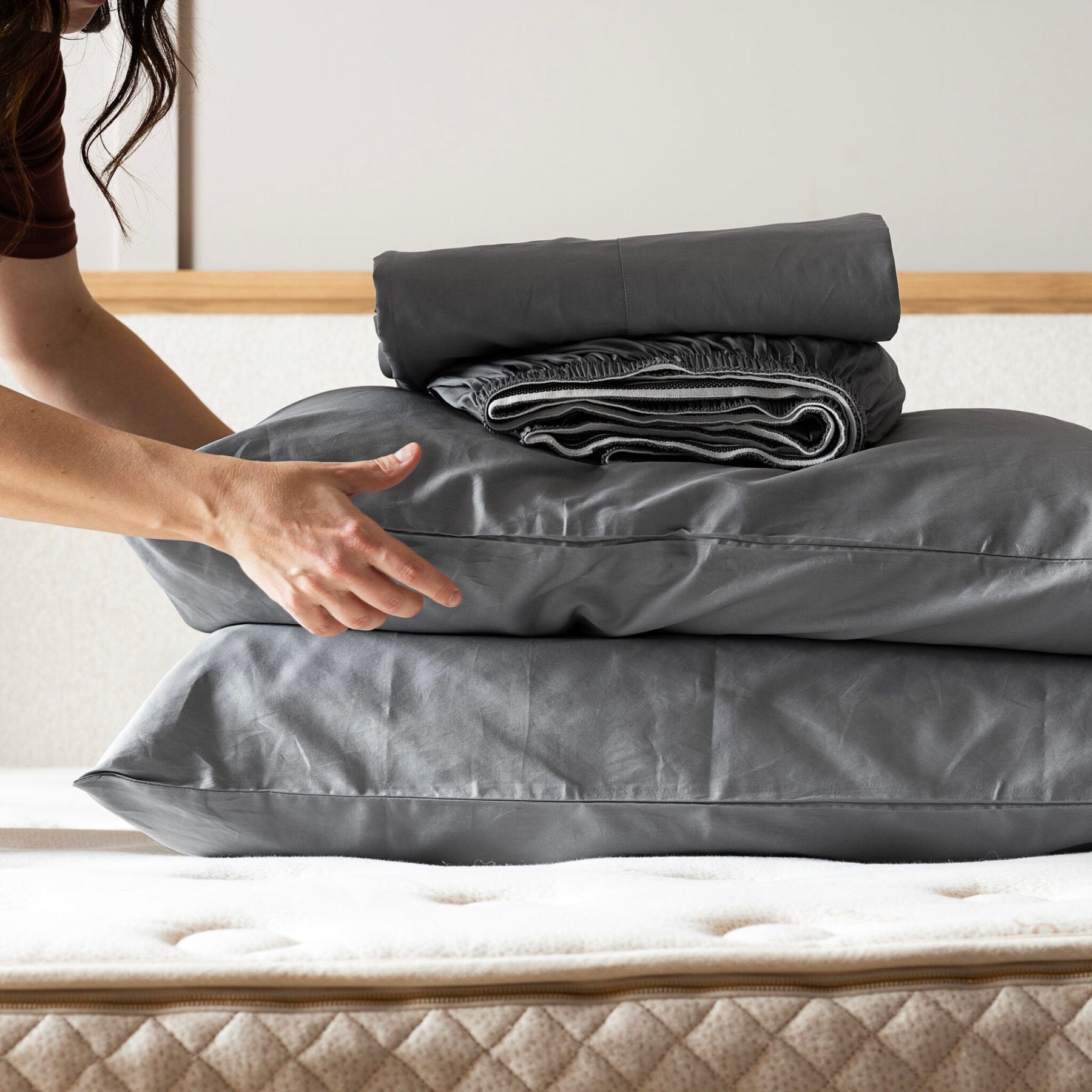 Organic Cotton Sateen Sheet Set from Bedrooms and More