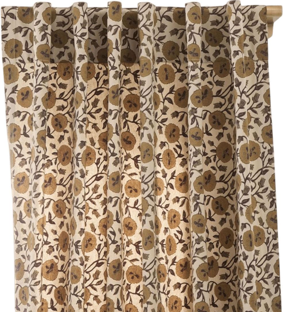 floral curtains
