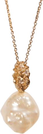 Branch Marquise Lace Pearl Necklace