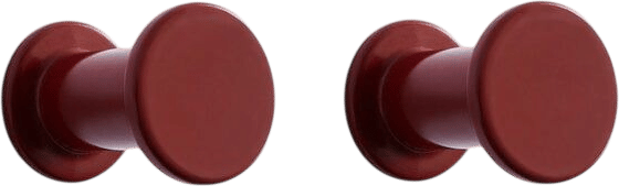 HAY Bolt Hook set (2 pcs, red)