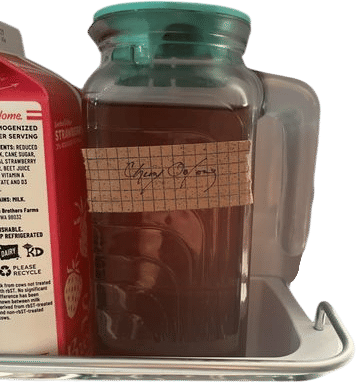 homemade coldbrewed iced tea