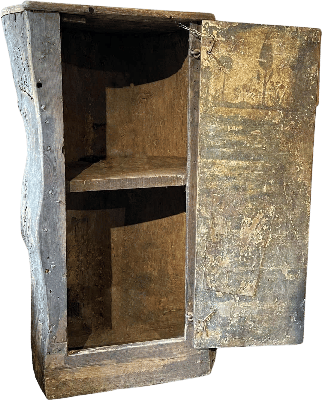 Primitive Tree Trunk Cupboard