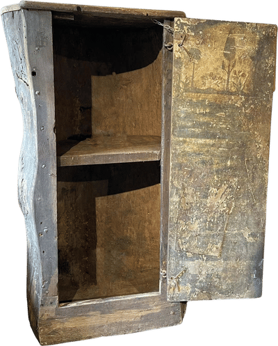 Primitive Tree Trunk Cupboard
