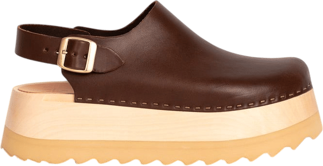Bryr Studio Tegan Clog in Coffee