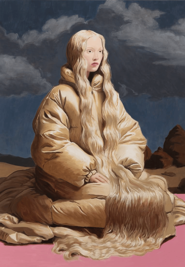 Nieves Gonnzalez, Il fiume d'oro, Oil on Linen painting