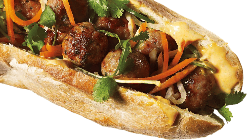 Pork Meatball Banh Mi