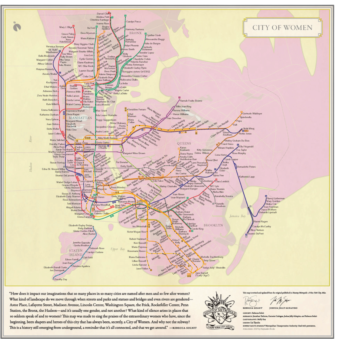 City of Women NYC Map 