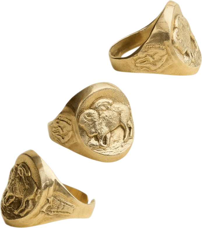 A big gold ring
