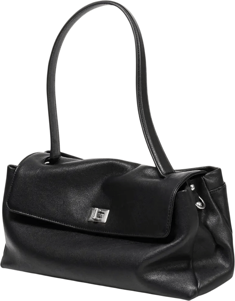 Atorie Top Grain Leather Flap Shoulder Bag