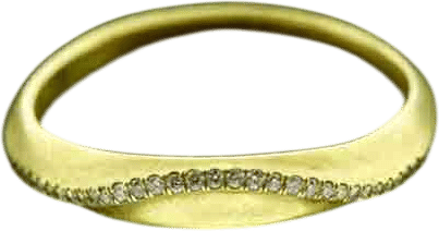 Wave Pavé Diamond Ring