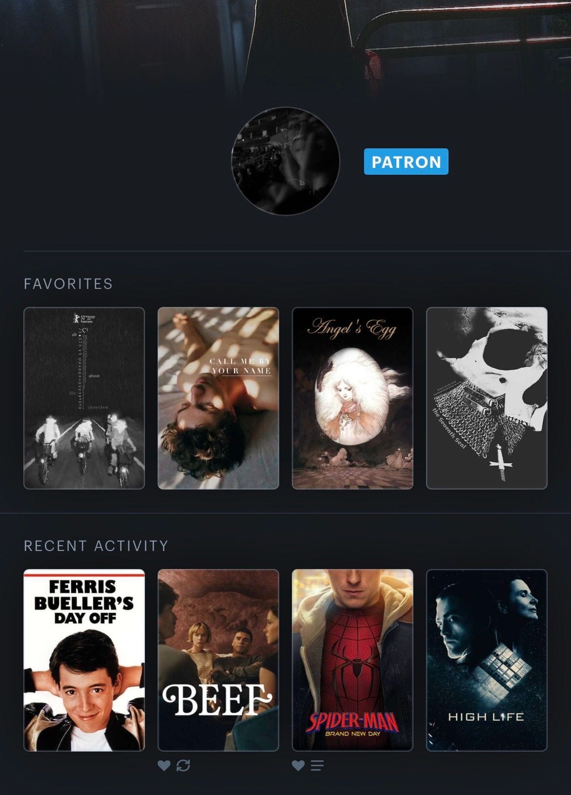 letterboxd patron