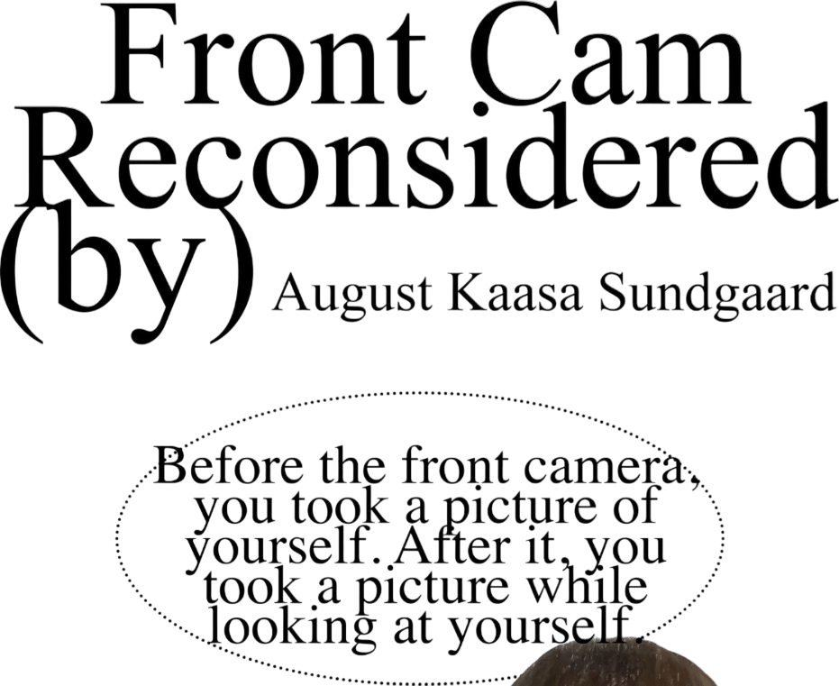 (Article) Front Cam Reconsidered by August Kaasa Sundgaard for Nuda Magazine 