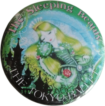 The Tokyo Ballet - Sleeping beauty pinback button 