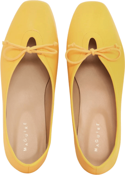 Prato Leather Ballet Flats