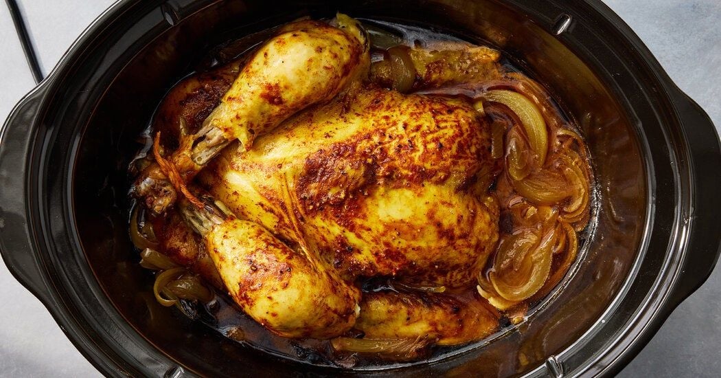 Slow Cooker Whole Chicken Recipe
