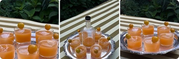 Sungold Tomato Mezcal Margaritas