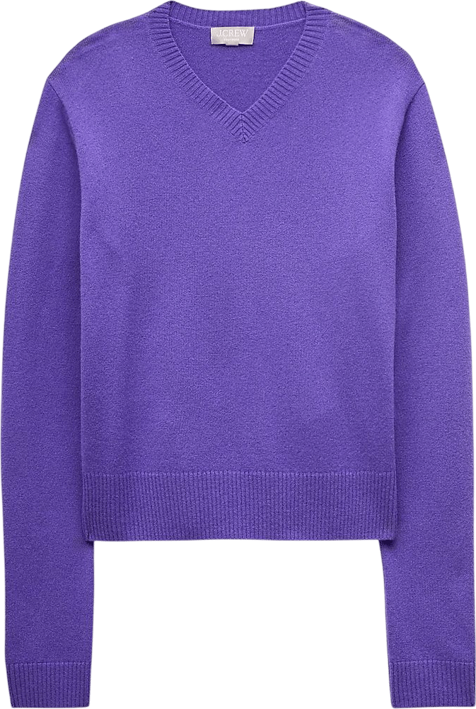 J.Crew Cashmere High V-Neck Sweater